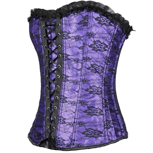 (image for) Cheap Bandage Ruffled Hem Waist Trainer Corset