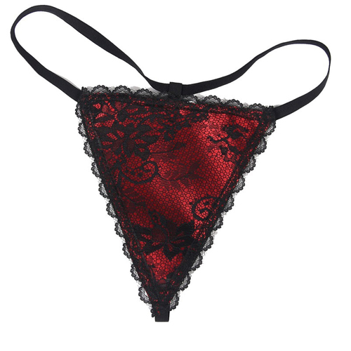 (image for) Retro Halter Floral Lace Bustiers Corset With G-string