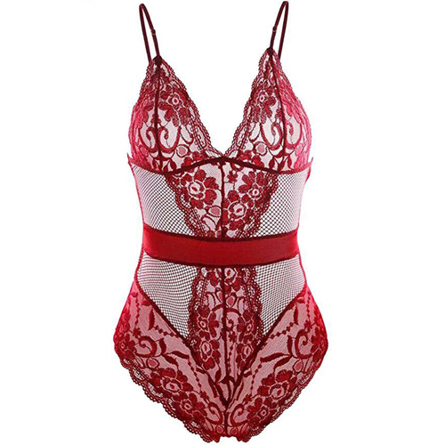 (image for) Hot Selling Transparent Lace One-piece Suit Teddy