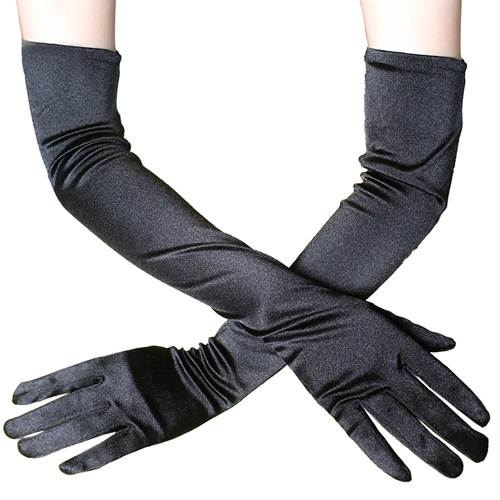 (image for) Elegant Ladies Satin Lengthened Gloves