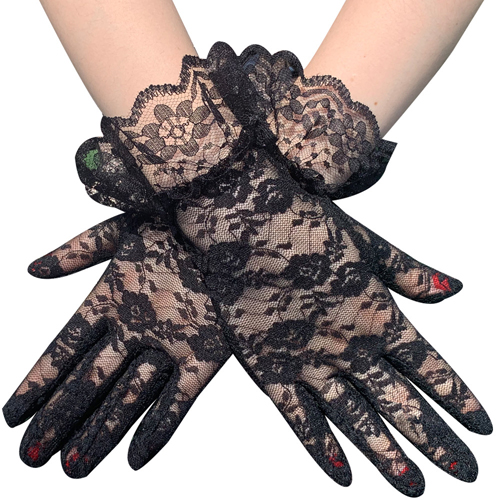 (image for) Charming Lace Short Gloves For Women