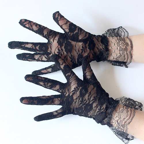 (image for) Charming Lace Short Gloves For Women