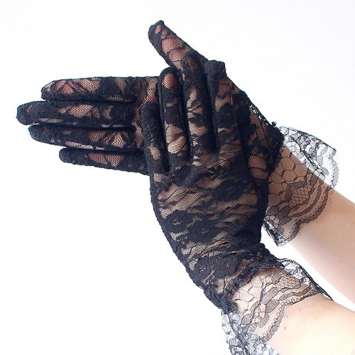 (image for) Charming Lace Short Gloves For Women