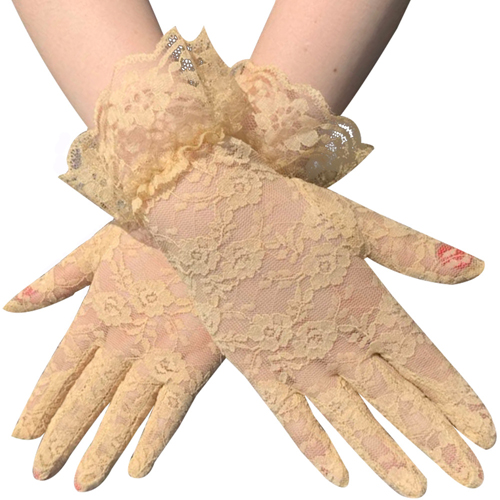 (image for) Charming Lace Short Gloves For Women