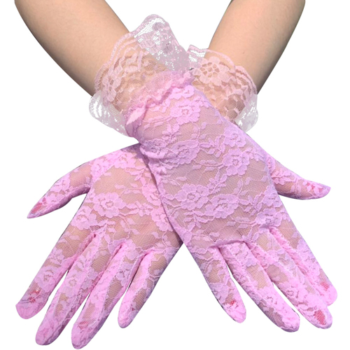 (image for) Charming Lace Short Gloves For Women