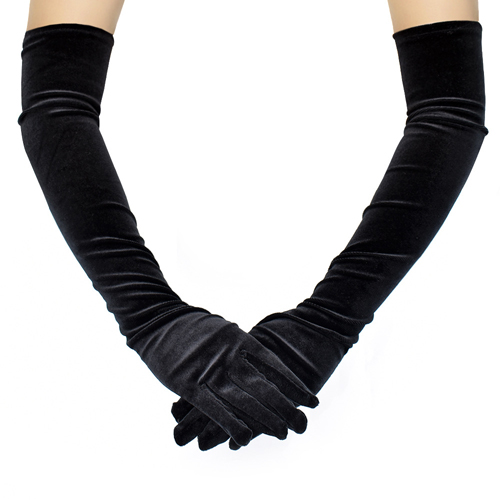 (image for) Retro Pleuche Warm Lengthened Ladies Gloves
