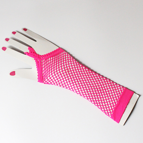 (image for) Finger Hooking Fishnet Dancing Show Gloves
