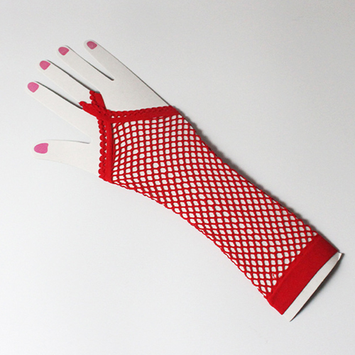 (image for) Finger Hooking Fishnet Dancing Show Gloves