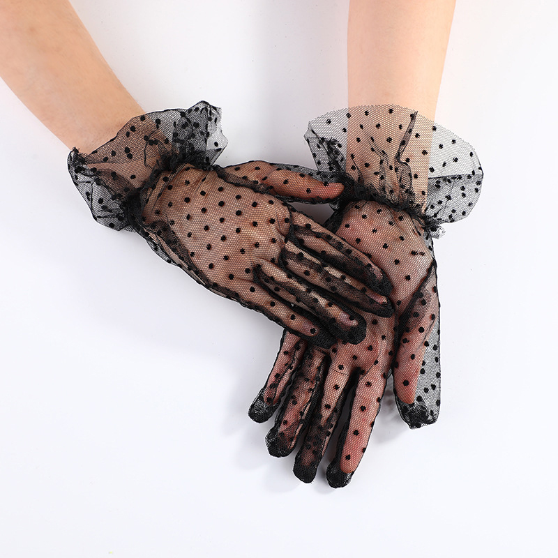(image for) Sexy Lacework With Dots Ladies Gloves