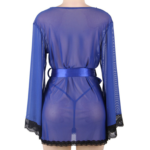 (image for) Sexy Ladies Bandaged Lace Robe Night Gown