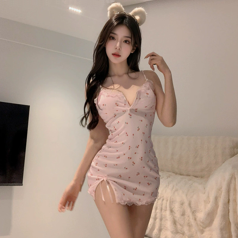 (image for) Pure Girls Lace Strappy Night Dress Sexy Lingeries