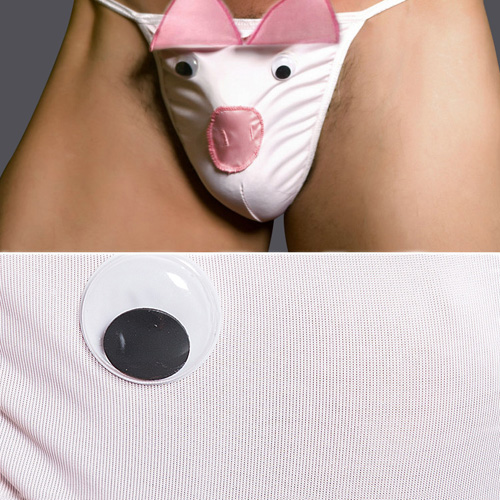 (image for) Funny Pig Cartoon Patterned T-string Men Underwear