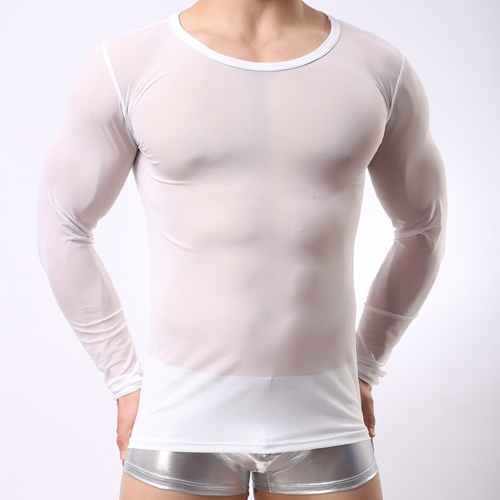 (image for) Slim Mesh Lond Sleeves For Men Underwear