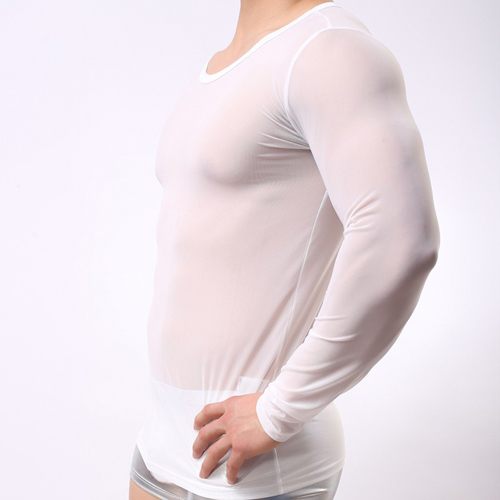 (image for) Slim Mesh Lond Sleeves For Men Underwear