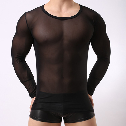 (image for) Slim Mesh Lond Sleeves For Men Underwear