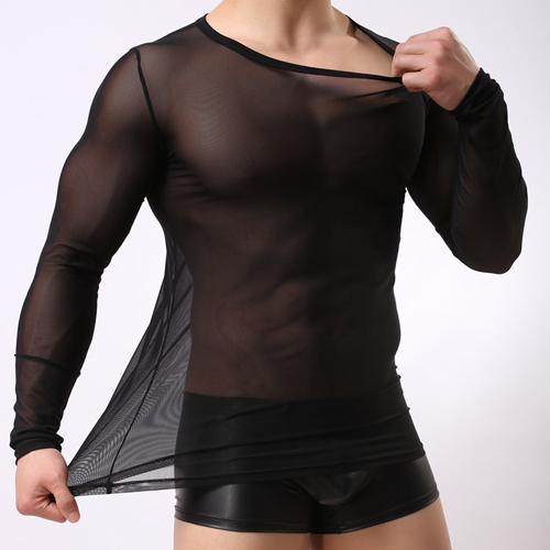 (image for) Slim Mesh Lond Sleeves For Men Underwear