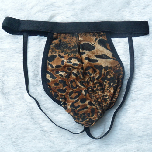 (image for) Fancy Leopard Mesh Assless G-string Men Underwear