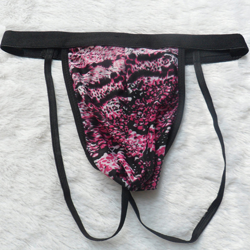 (image for) Fancy Leopard Mesh Assless G-string Men Underwear