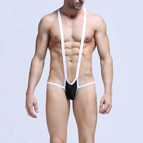 (image for) Men Bodybuilding Elastic One-piece Suit