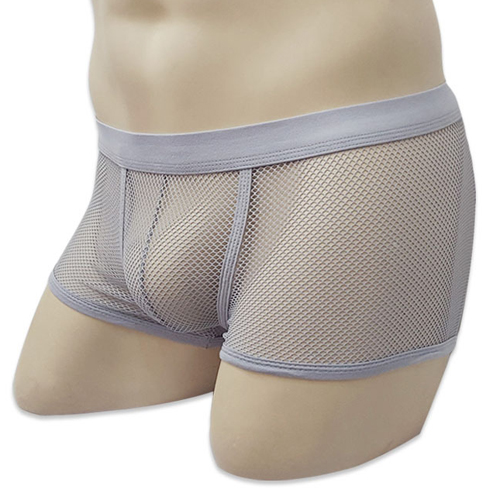 (image for) Hot Style Transparent Fishnet Boxer Shorts For Men