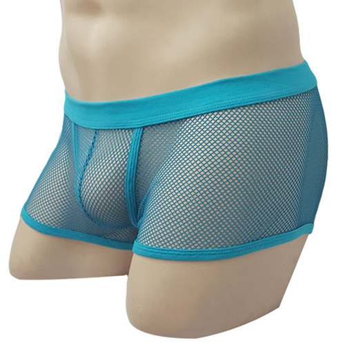 (image for) Hot Style Transparent Fishnet Boxer Shorts For Men