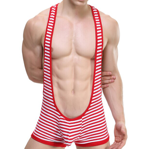 (image for) Sexy Easeful Stripe Hot Jumpsuit For Men