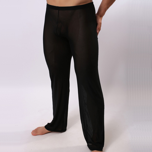 (image for) Strong Men Loose Transparent Mesh Pants