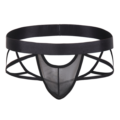 (image for) Black Men\'s Mesh Faux Panties Underwear