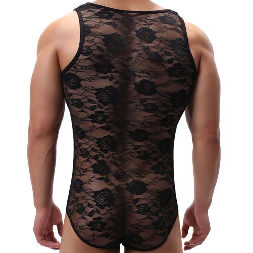 (image for) New Lace Sleeveless Men Flex Teddy
