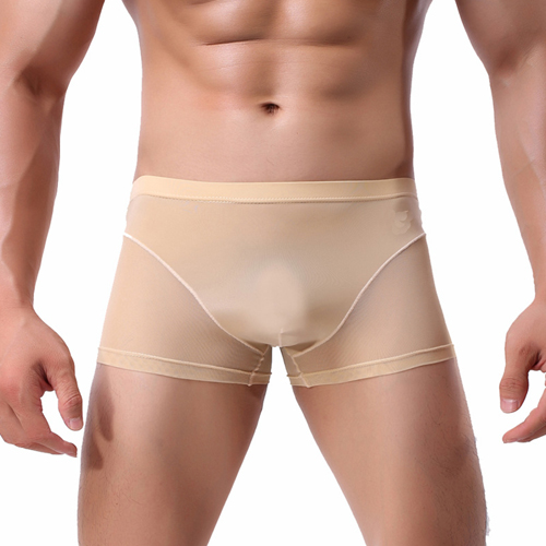(image for) Men Naked Feeling Comfortable Ice Silk Boxer Briefs