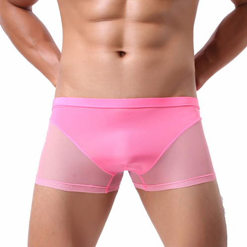 (image for) Men Naked Feeling Comfortable Ice Silk Boxer Briefs