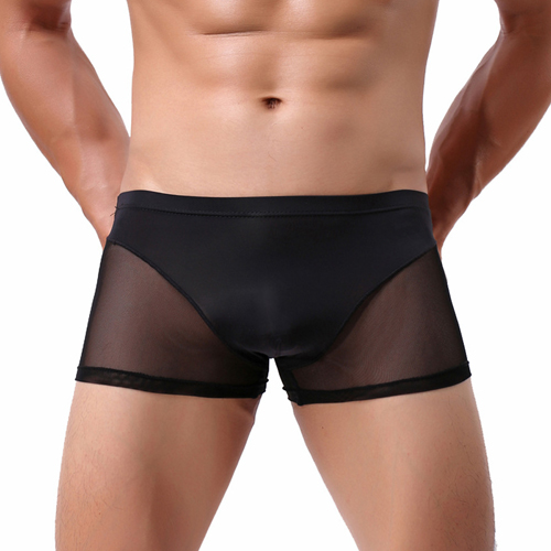 (image for) Men Naked Feeling Comfortable Ice Silk Boxer Briefs