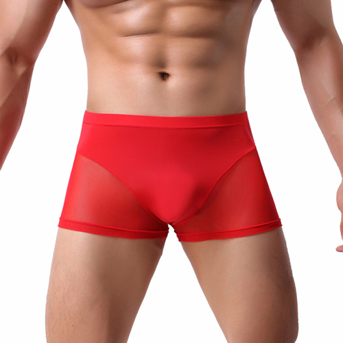 (image for) Men Naked Feeling Comfortable Ice Silk Boxer Briefs