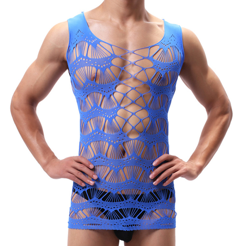 (image for) Hot Selling Fishnet Hollowed-out Men Vest
