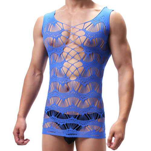 (image for) Hot Selling Fishnet Hollowed-out Men Vest
