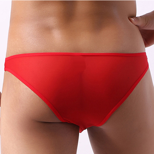 (image for) Front Hollowed-out Ice Silk Hot Men Panty