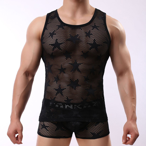 (image for) Fashion Star Pattern Breathable Nigthwear Vest