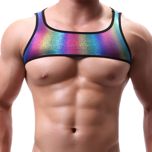 (image for) Sexy Faux Leather Dancing Short Vest