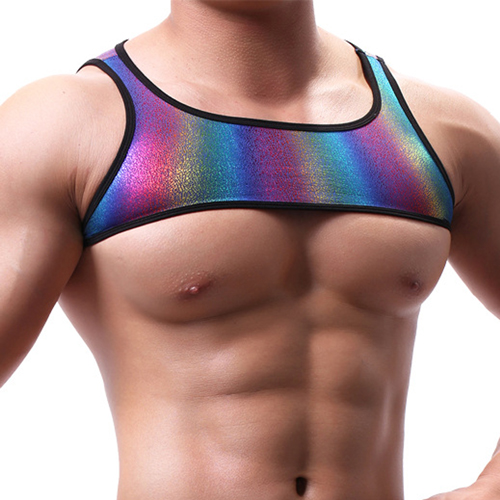 (image for) Sexy Faux Leather Dancing Short Vest