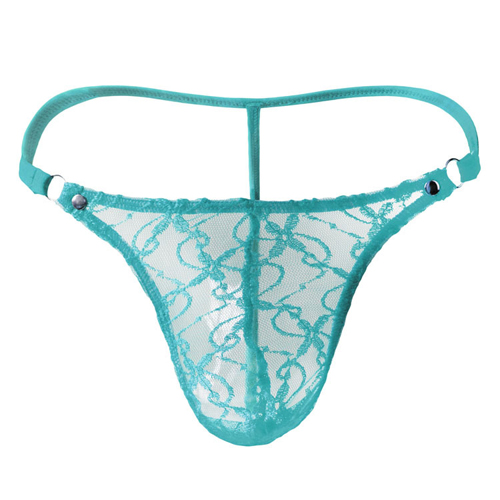 (image for) Men Low Waist Transparent Mesh T-back