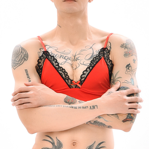 (image for) New Gay Bowknot Lace Bra Sexy Underwear