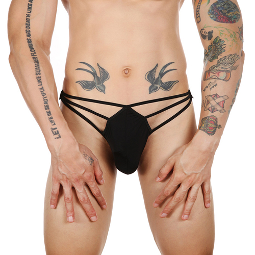 (image for) New Men Hollowed-out Ice Silk T-back