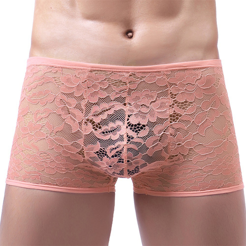 (image for) Attractive Lace Gay Low-waist Boxers Men Shorts