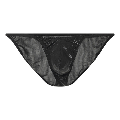 (image for) Shining Patent Leather Low-waist Panty For Men