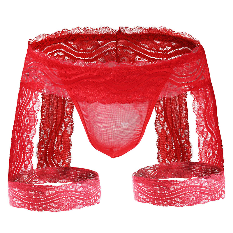 (image for) Men Lace Boxers Briefs Sexy Lingeries