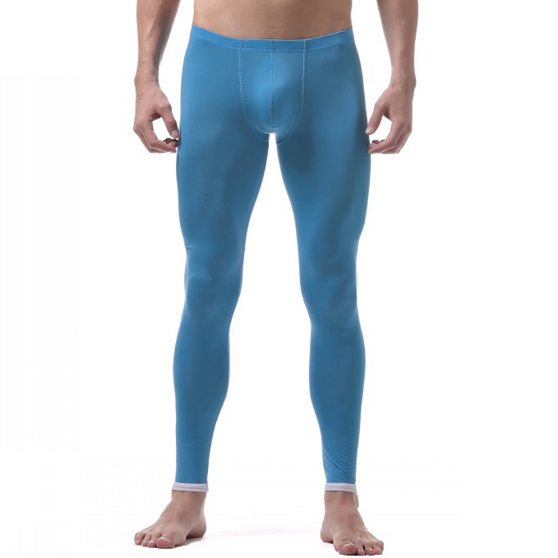 (image for) Men Ice Silk Pajama Pants Soft Underwears