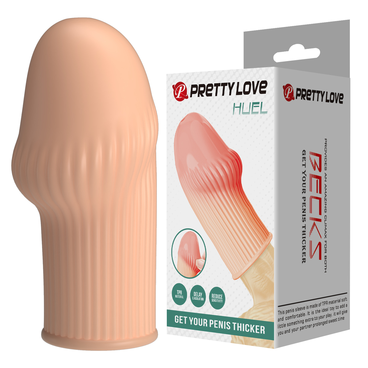 Vertical Striped Small Penis Sleeve