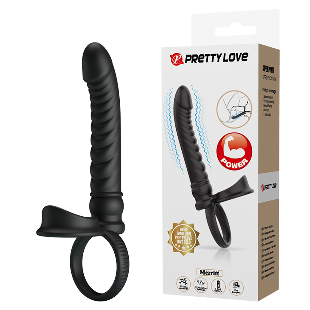 Vibrating Anal Plug Cock Ring