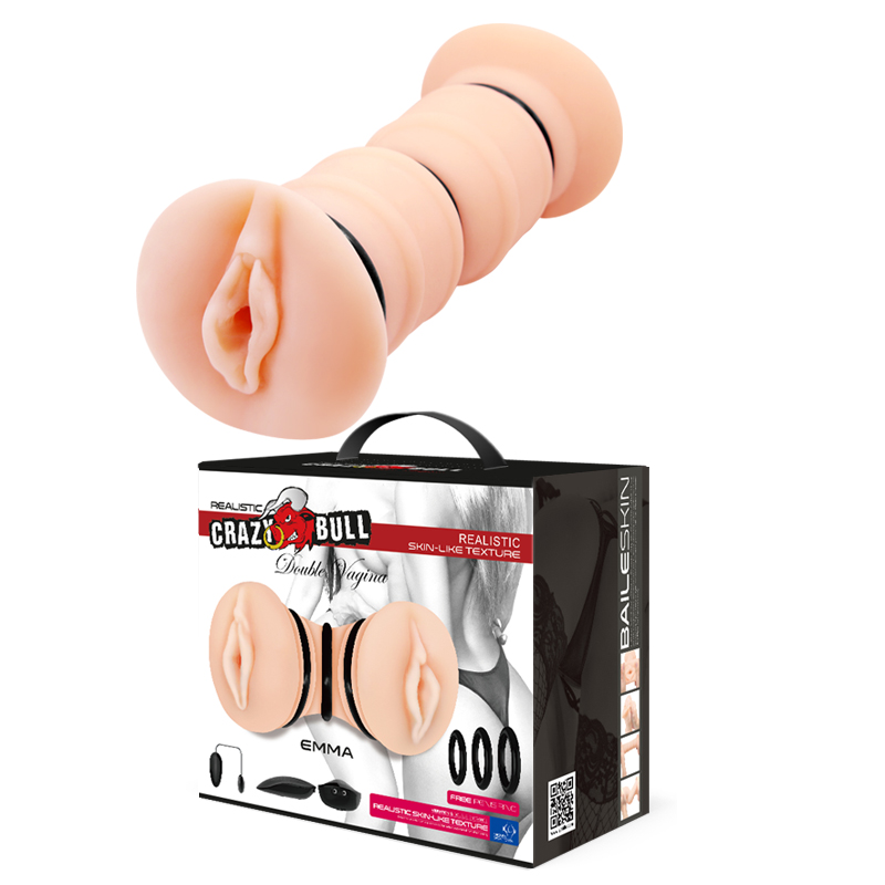 (image for) Dual Pocket Vagina With 3 Cock Rings