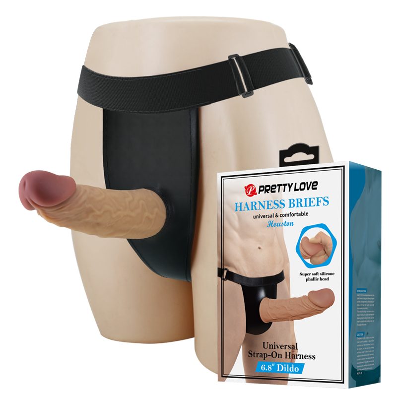 (image for) 6.8\" Dildo Universal Strap On Harness